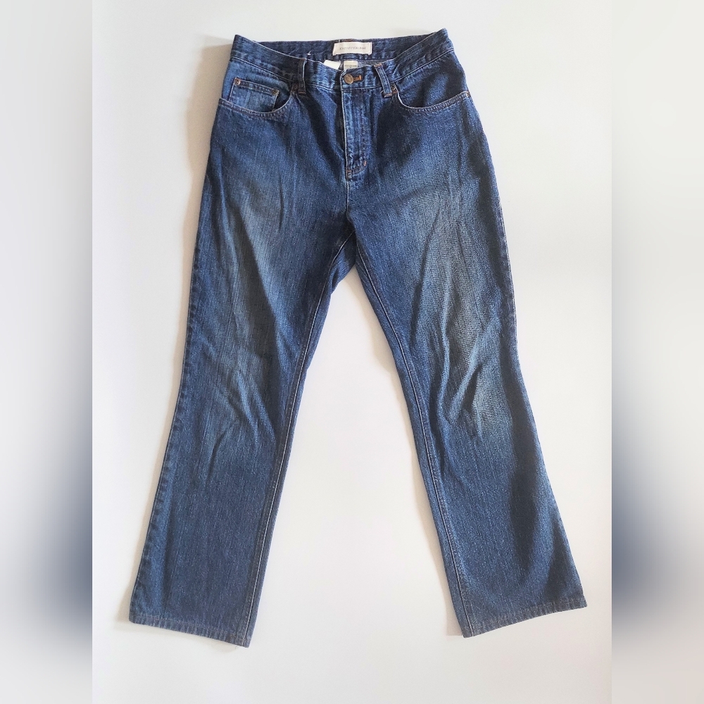 Jones New York Mid Rise Bootleg Bootcut 100% Cotton Jeans Size 6